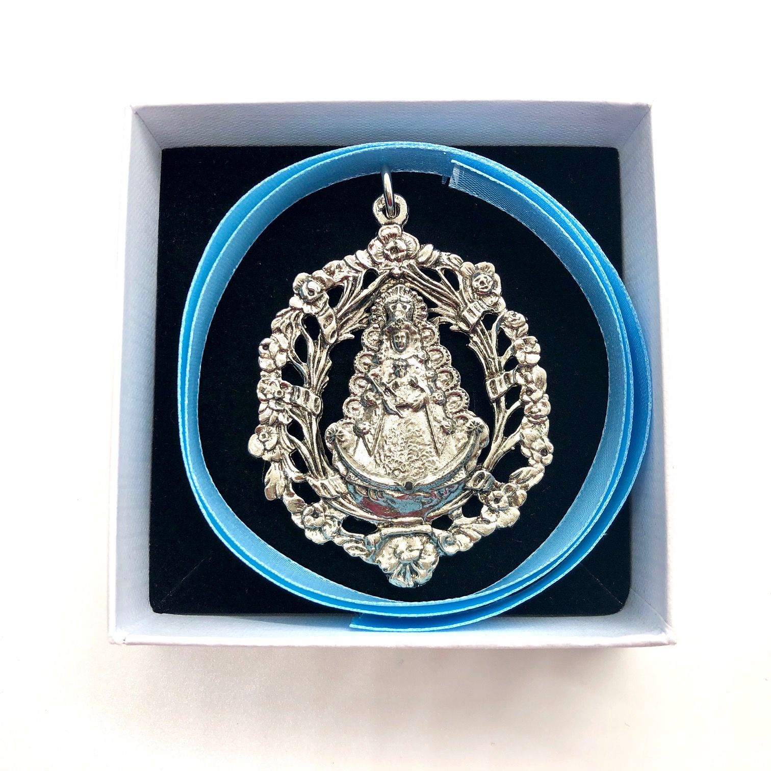Argenti 52801/03C Azul Medalla de Cuna de la Virgen del Rocío G 